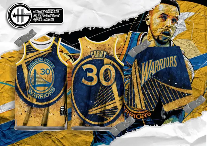 Full Sublimation Jersey Set Golden State Warriors Stephen Curry Basketball Lazada Ph