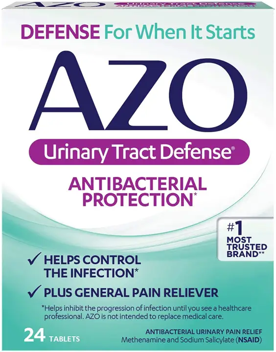 Azo Urinary Tract Defense Antibacterial Protection 24 Tablets Lazada Ph