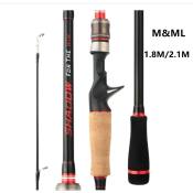 Shadow Fishing Rod 1.8m-2.1m Carbon Fibre Spinning Gear