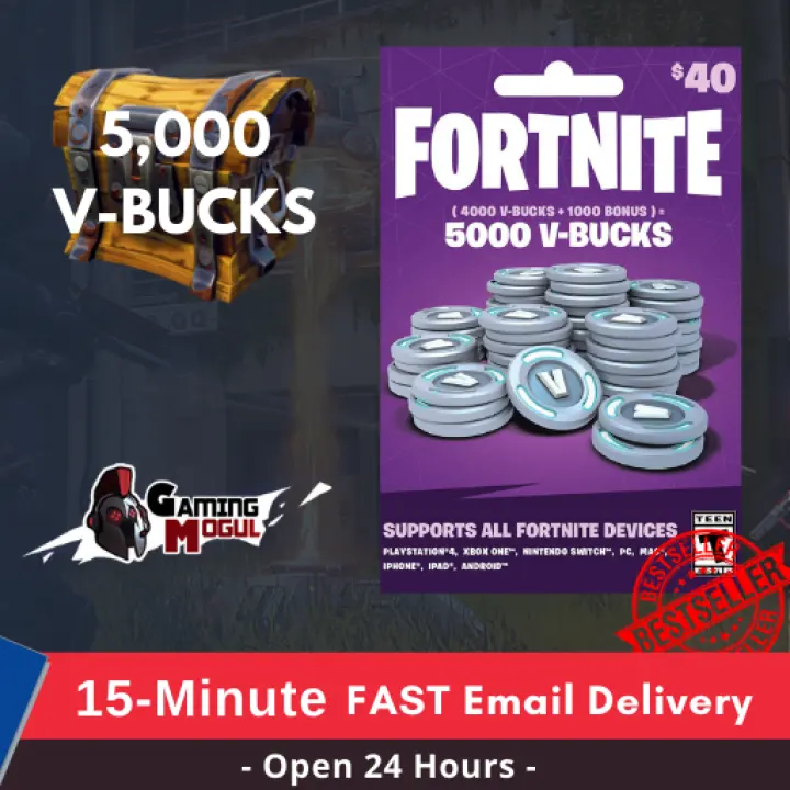 Fortnite Vbucks 5000 Vbucks Code 15 Minute Fast Email Delivery For All Devices Fortnite Vbucks Digital Card Gaming Mogul Lazada Ph
