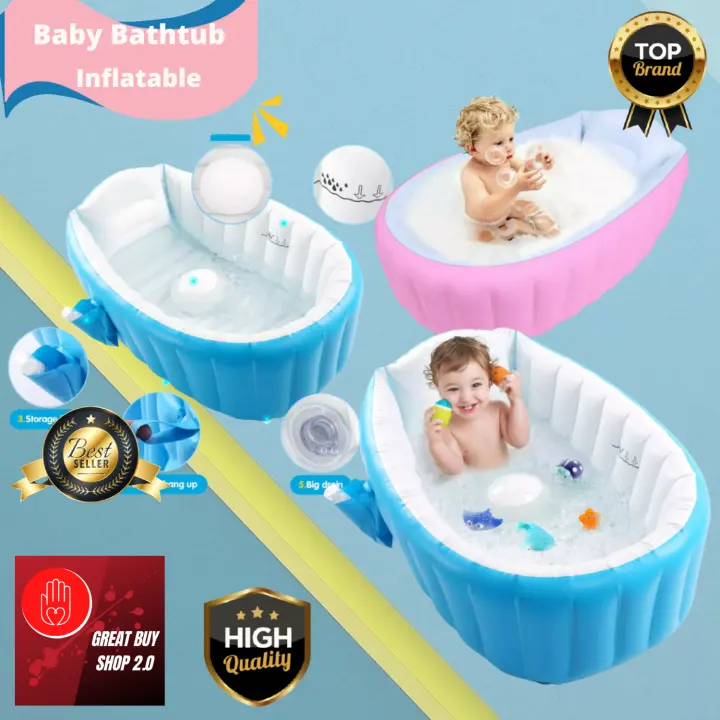 Baby Inflatable Bathtub For Boy, Large Inflatable Bathtub Toddler