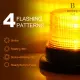 LED Strobe Light Emergency Warning Flash Beacon Light with Magnetic Base for Truck Vehicle 12-24V. 