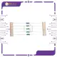 5pcs 1.5k Ohms Metal Film Resistor 1/2 watt. 