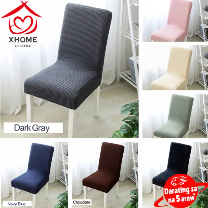 Color Chair Cover Stretchable Universal, Plastic Dining Chair Covers Set Of 6
