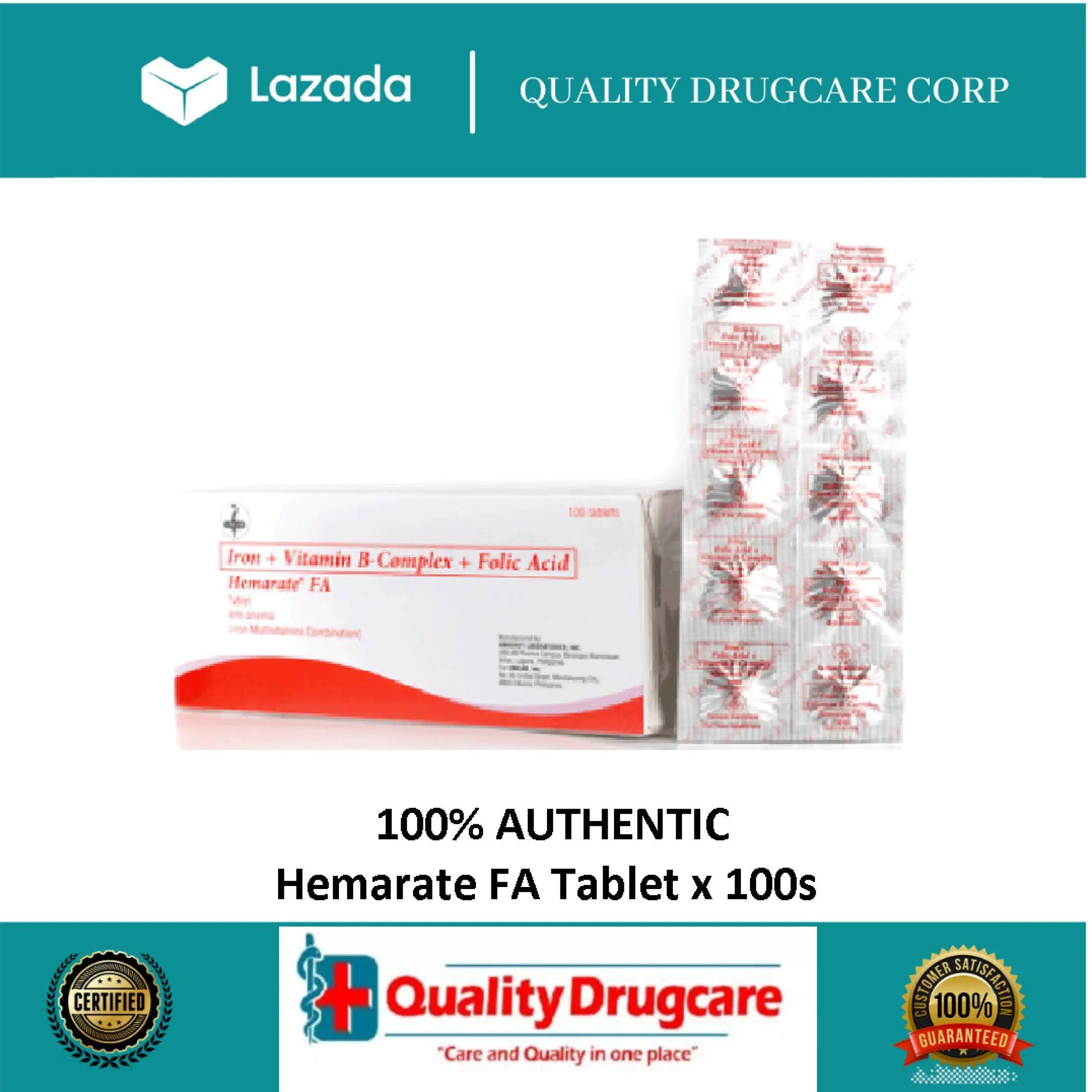 Original Hemarate Fa Tablet X 100s Lazada Ph