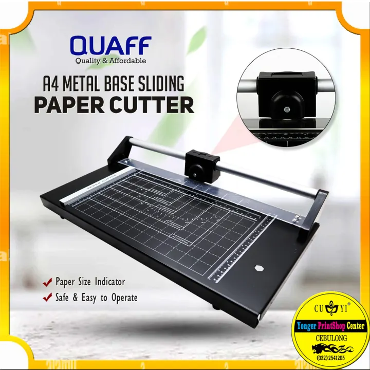 1 pc. Quaff Sliding Cutter PAPER CUTTER Metal Based a4 Size - CEBULONG CUYI