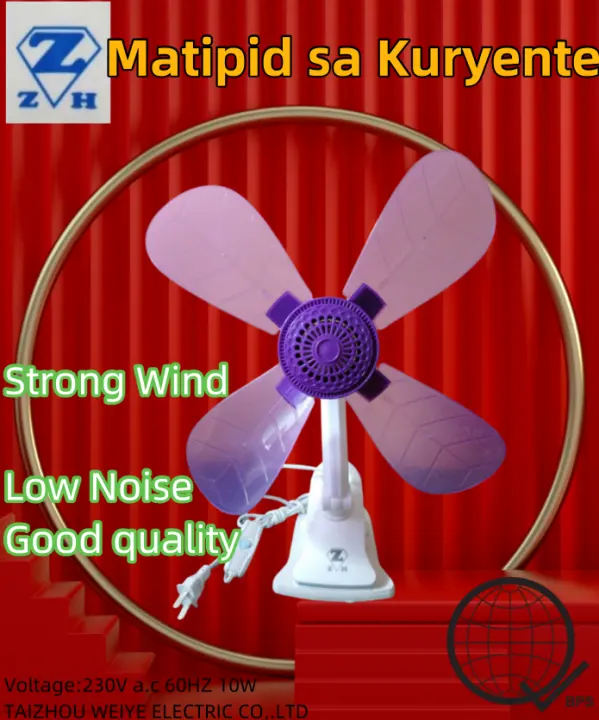 ZH 4 Blades Clip fan Mini Fan Home Electricfan Portable Desk/table fan (kb)