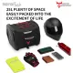 MOTOCENTRIC REAR SEAT TAIL BAG FOR MOTORCYCLE CARBON 25L/ MULTI-FUNCTION HARDSHELL TUNNEL BAG 11-MC-0133-A/11-MC-0133-D. 