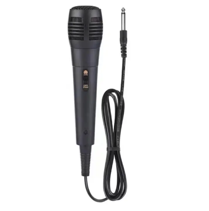 Wired Microphone 6.35mm Audio Cable Handheld Wired Dynamic MIC Use Professional Microphone Wired Vocal System for Stage Karaoke Indoor Outdoor Microphone