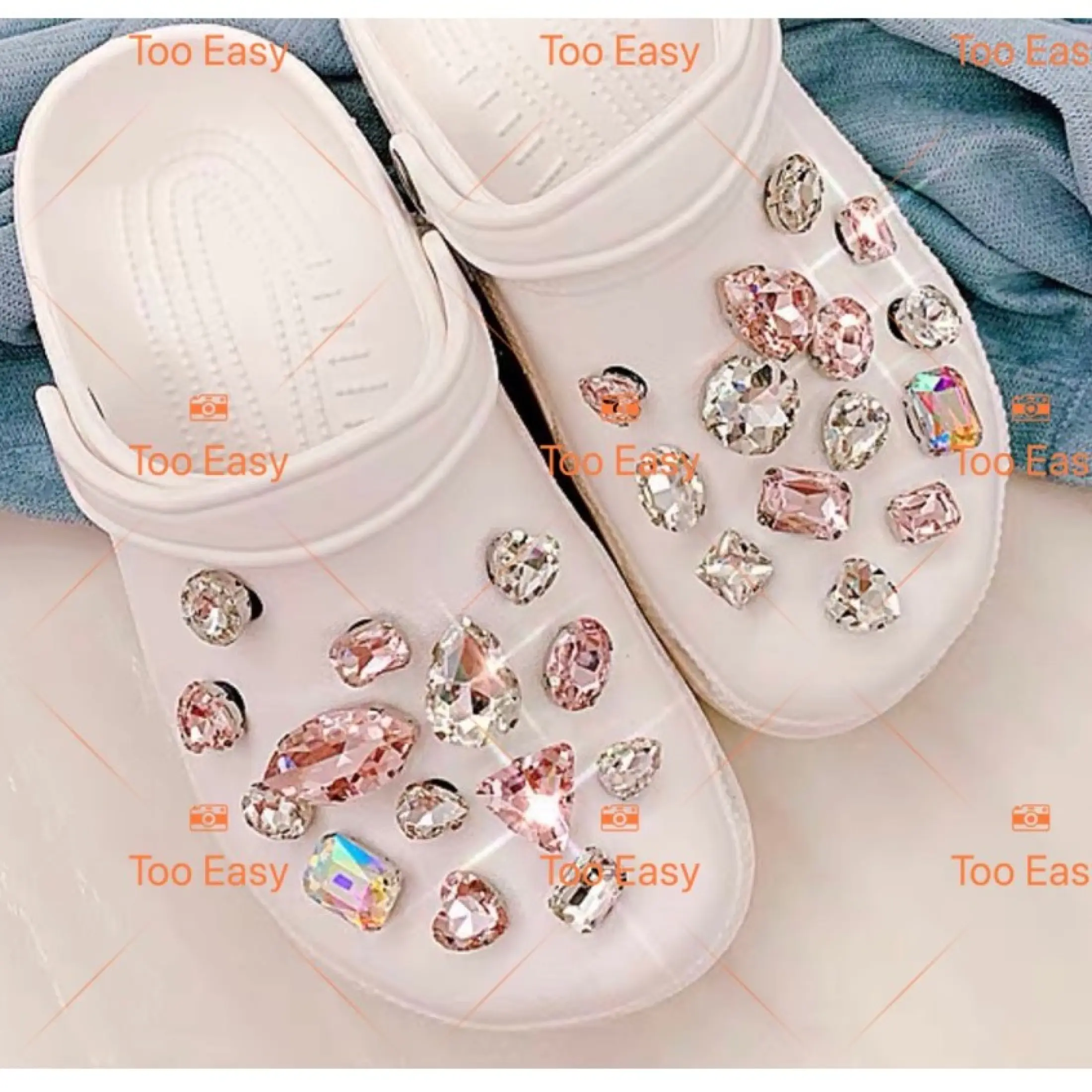 Diamond jibbitz for crocs Clearance