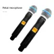SHURE UR-24D floating microphone dual microphone wireless microphone receiving distance 150 meters, anti-howling metal body, very suitable for karaoke, the sound is very good. 