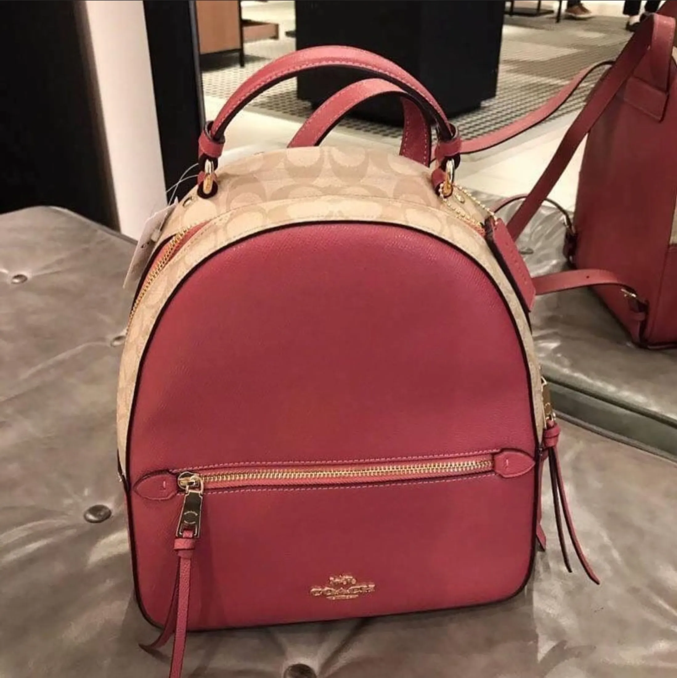 Original F76622 Coach Jordyn Backpack With Signature Canvas And 