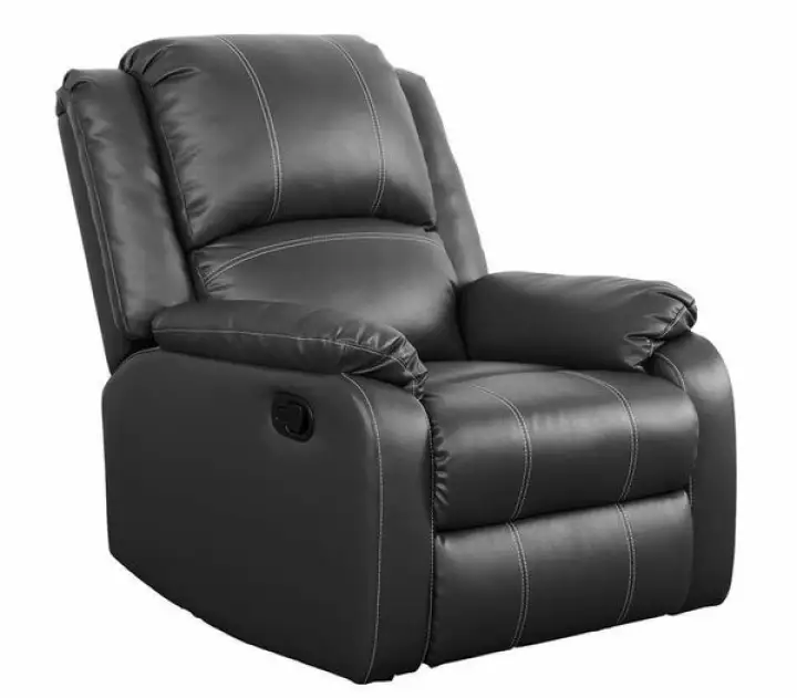 Manual Reclining Single Sofa, Leather Reclining Armchair