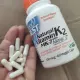 Natural Vitamin K2 MK-7 with MenaQ7, 100 mcg, For Healthy Bones and Soft Tissue , 60 Veggie Caps. 