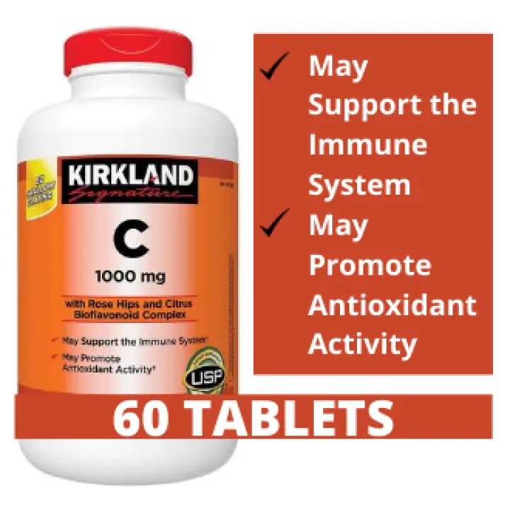 60 Tablets Kirkland Vitamin C 1000 Mg Lazada Ph