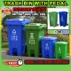 Trash Bin with Pedal 30L/50L/100L/120L/240L Trash Bin Durable and High Quality, Trash Can, Garbage Bin for Kitchen Indoor and Outdoor Use. 