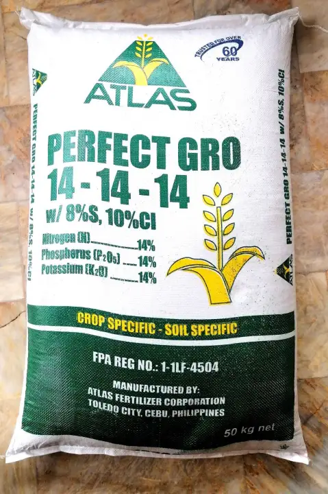 [CLR AGRIVET] 5-25kg ATLAS PERFECT GRO 14-14-14 FERTILIZER/ ATLAS COMPLETE FERTILIZER/ Pataba sa halaman/ COMPLETE FERTILIZER