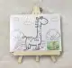 DIY Painting Canvas Paint Set with Paint Tools Children Kit Drawing Canvas with  Wooden Stands. 