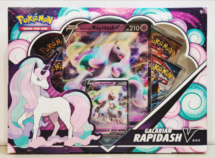 Pokemon Tcg Galarian Rapidash V Box Lazada Ph