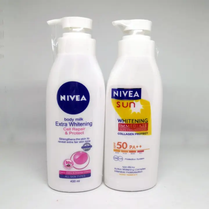 excuus favoriete verlegen Nivea Sun Protection Whitening Lotion 400Ml | Lazada PH