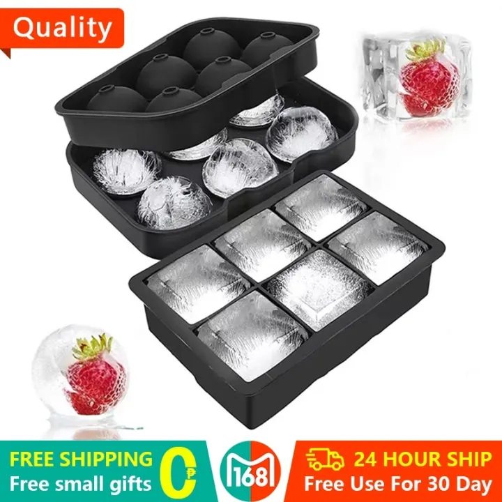 Ice Molder Whiskey Cube Mold Tray 4 6 Hole Silicone Tube Molder Round 