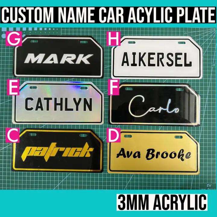 Custom Name MC Acrylic PLate 3mm