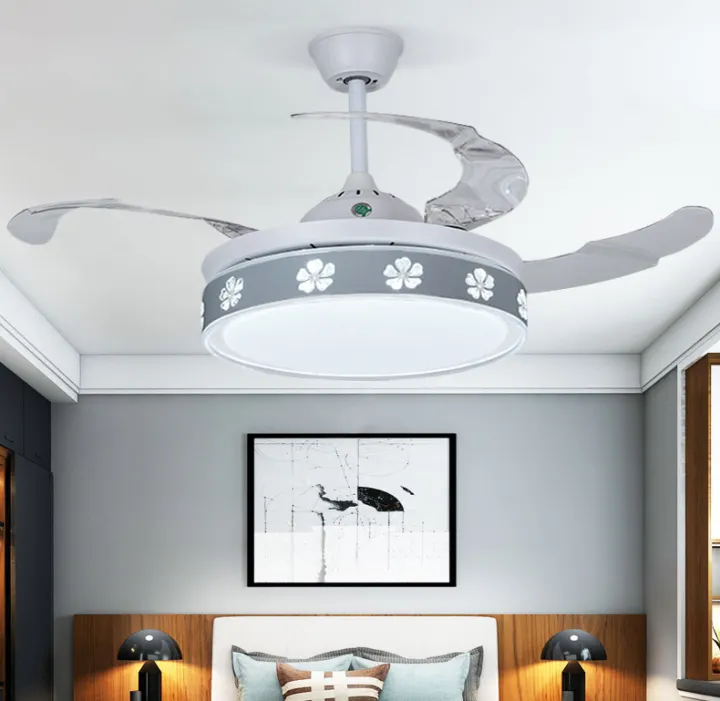 Modern Minimalist Fan Light Invisible, Chandelier Type Ceiling Fans
