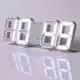 3D LED Wall Clock Modern Digital Alarm Clocks Display Home Kitchen Office Table Desk Night Wall Watch 24 Or 12 Hour Display. 