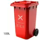 TC Nikko Trash Bin 100 Liters Capacity with Wheels. 