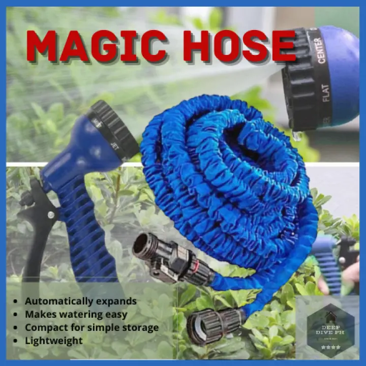 Amazing Multifunctional Quality Magic Hose 100ft 7 in 1 Hose Expandable Flexible Plastic Hose As Seen on TV With Spray Garden Watering Car Wash Multipurpose | Lazada PH