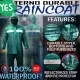 High Quality Motorcycle Waterproof Rain Coat Upgraded Soft Breathable with Eye and Neck Cover Front and Back Reflectorized Raincoat Durable 100% Waterproof Double Sided. 