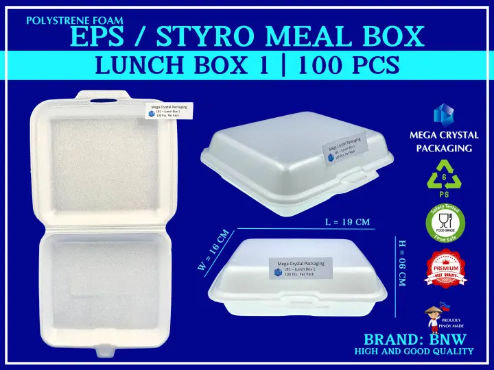 [ 50 Pcs ] Styro / Disposable Lunch Box | Lazada Philippines