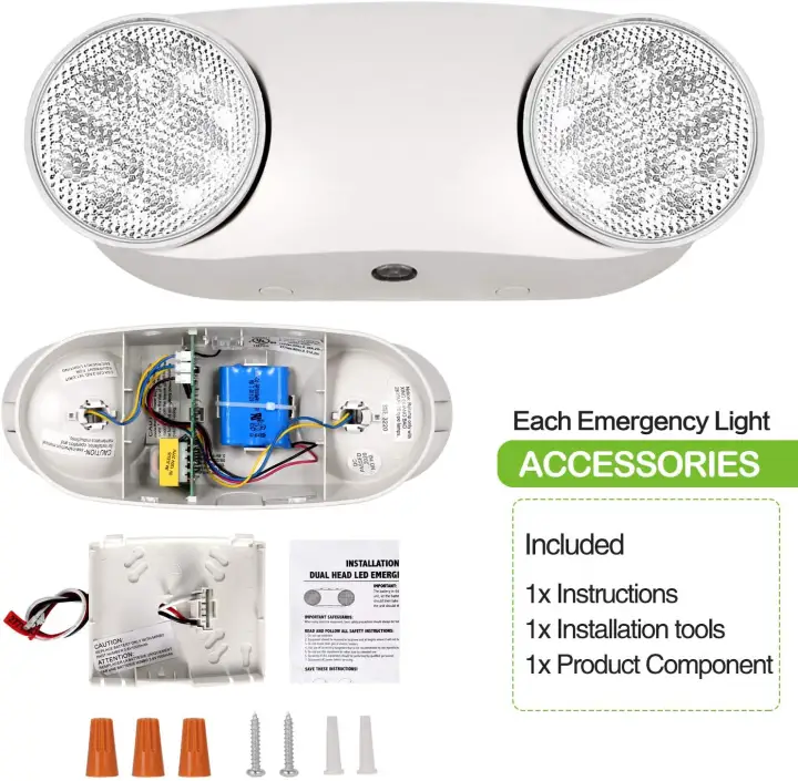 FSL Rechargeable Automatic Emergency Twinhead Light Emergency Lamp ,Work Safety Lights
