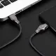 3A fast charge data cable black mamba snake head creative design snake head luminous data cable zinc alloy snake head durable data cable suitable for Micro USB mobile phones. 