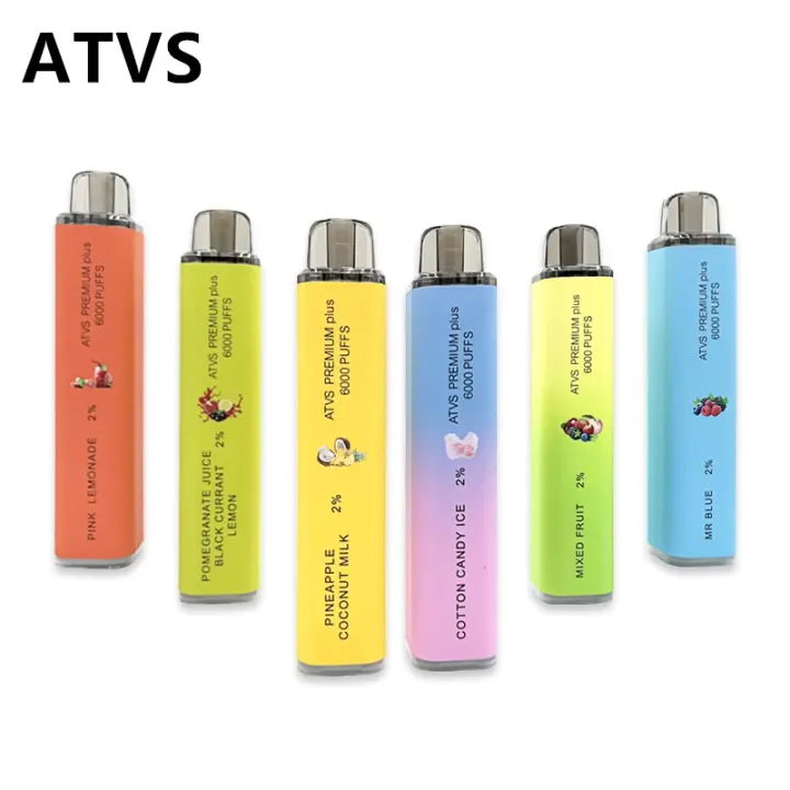 ATVS Puff Disposable Vape Pen 6000 PUFFS Disposable Pod Device 2% SALT ...