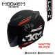 Mookem Helmet -  Flair - Intrepide - Half Face Dual Visor. 