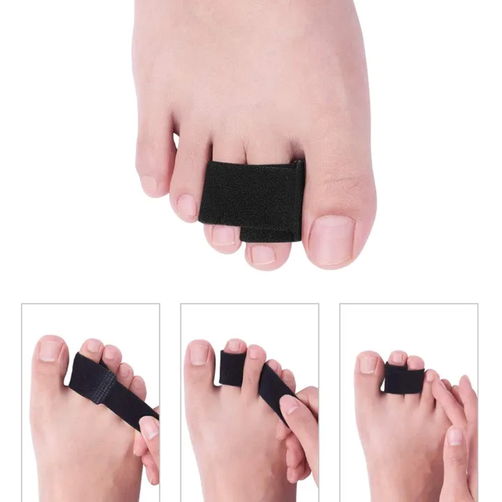 Toe Straightening Wrap Broken Toe Wraps Toe Splint Straightener Cushioned Bandages