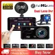 【Ship from Manila】Dash Cam Dual Lens Car DVR Camera HD 1296p 4" Touch Screen with Rear Reverse Camera Night Vision Car Recorder Dash Cam. 