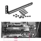 PCI Slot Fan Bracket, Graphics Card Cooling Side-Blown Bracket Bridge Vertical Cooling Rack Mount Holder Supports 80mm. 
