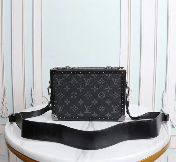 Louis vuitton box bag black Clearance