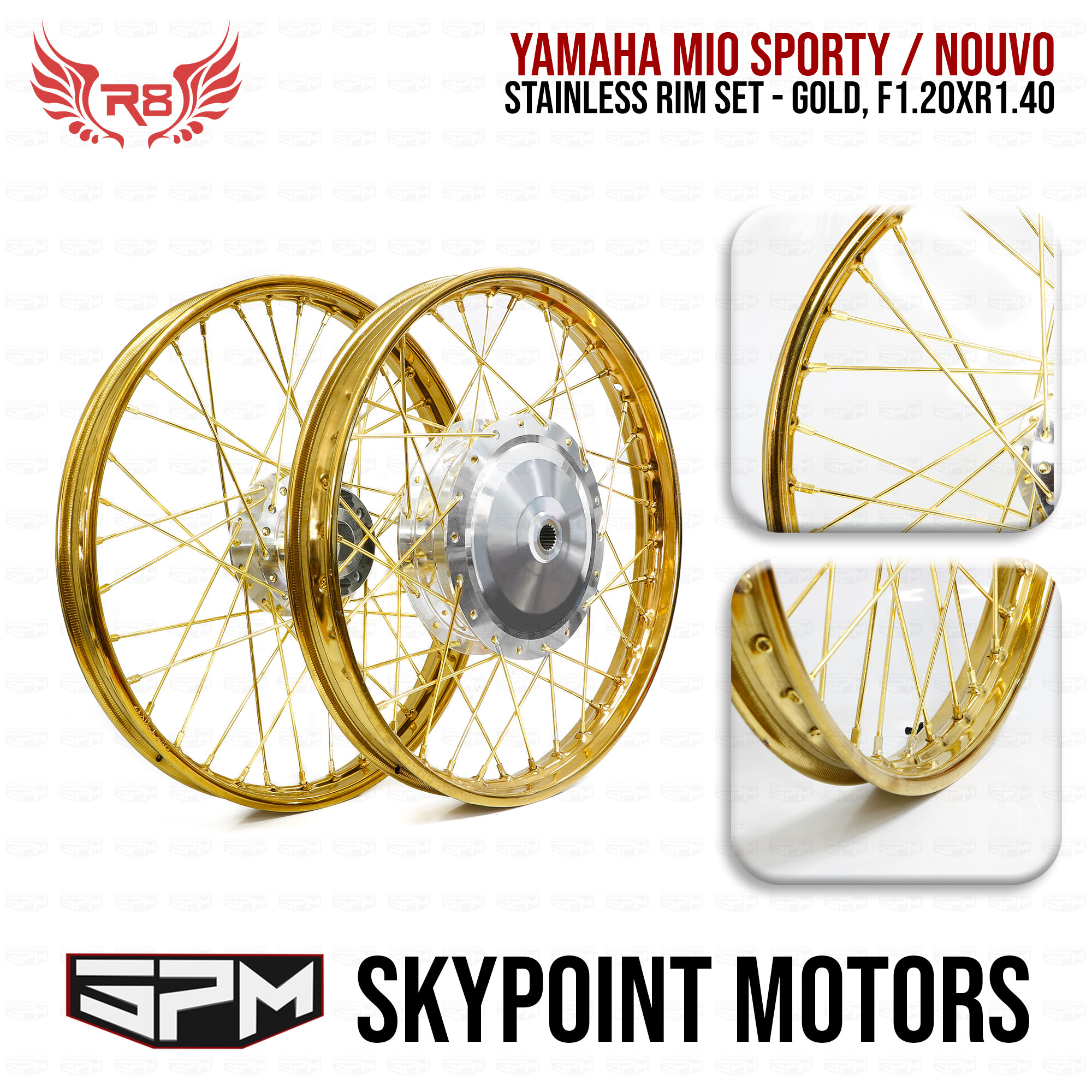 yamaha mio sporty wheel bearing front rear size philippines