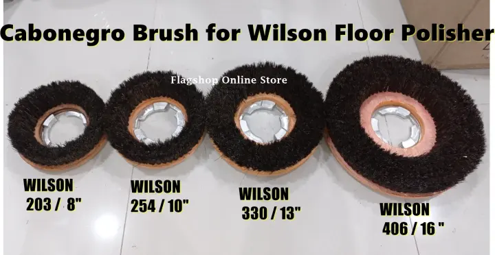 WILSON Floor Polisher Brush WITH Bracket Included (Cabo Negro)