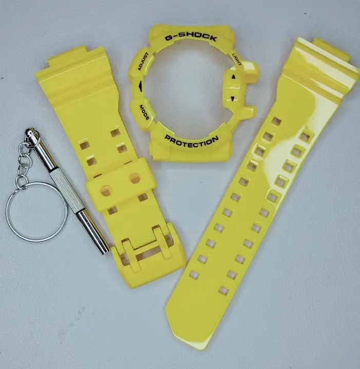 Gshock GA400  GBA400 Straps and Bezel ( GLOSSY YELLOW  )
