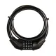 Bike Cable Lock, 4 Digit Security Resettable Combination Coiling Cable Bike Locks Without Mounting Bracket. 