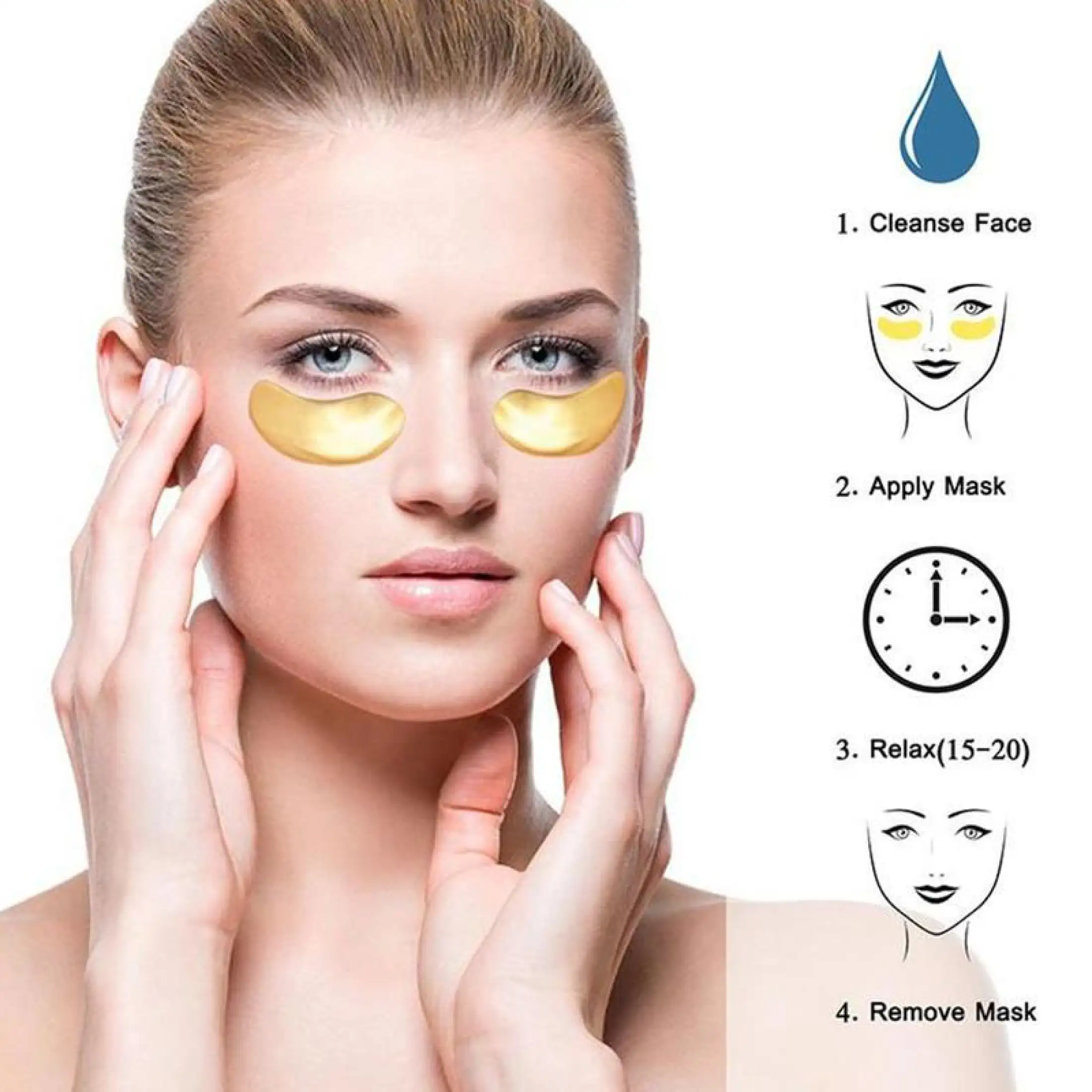 SPECIAL SALE‼】60pcs BIOAQUA Gold Collagen Eye Mask Anti Wrinkle Repair Crystal  Eye Patch Moisturizing Dark Circles Remover Eye Mask Eye Care | Lazada PH