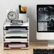 5 layer File Storage Rack Desk A4 Paper File Holder Long Bond Sundries Table Storage Box PVC Wood Desktop Book Magazine Desk Shelf Home Office Stationery Organizer Table Rack【24h Delivery】. 