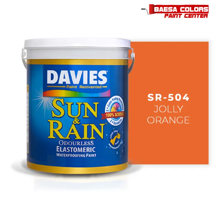 Davies Sun Rain Jolly Orange Lazada Ph - Davies Paint Colors Latex