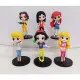 lisa toys princess character action figures 6pcs/set. 