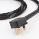 HIFI Audio Power Cable professional Cord Wire CD DVD Player Speaker Audiophile Piece 4 square OFC hifi Power cable with Gold plated UK Power connector UK Plug power cable. 