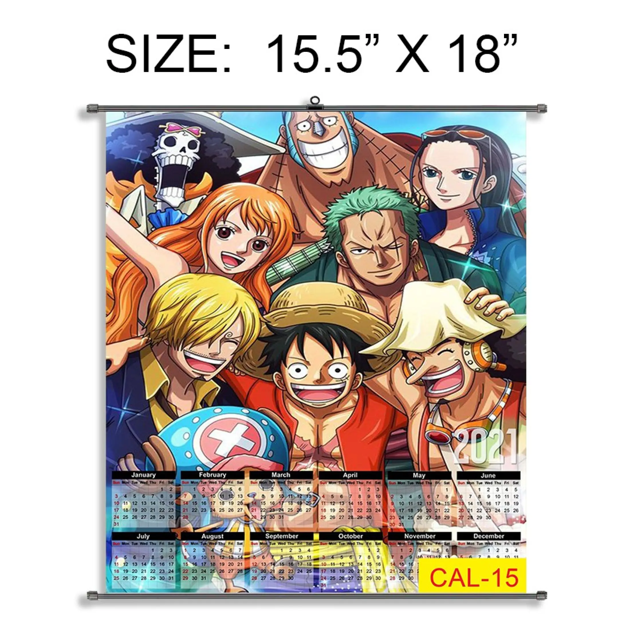 One Piece Wall Calendar 21 Premade Calendar Customized Cartoon Anime Favorite Characters Que Lazada Ph